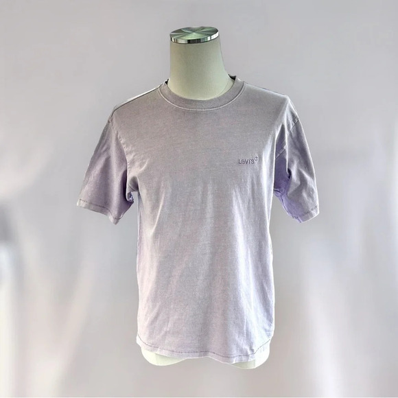 levis Men’s Red Tab Vintage Relaxed Fit Natural Dye Violet Tee Size M - Picture 1 of 14